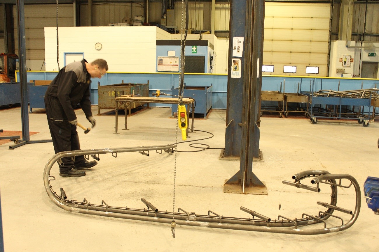 production rails monte-escalier