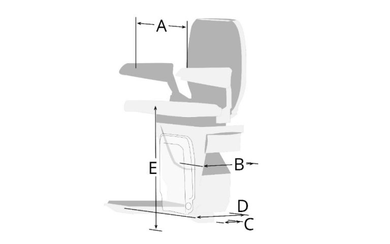 Dimensions des monte-escaliers pour extérieurs